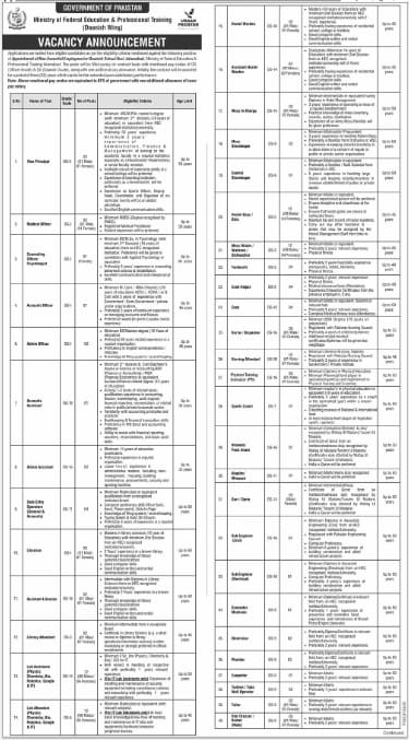 Ministry of Federal Education Jobs 2026