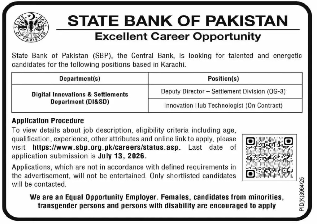 SBP Jobs 2026