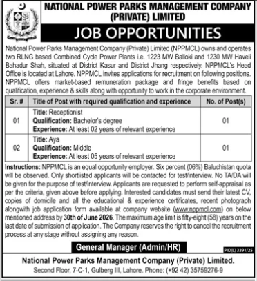 NPPMCL Jobs 2026
